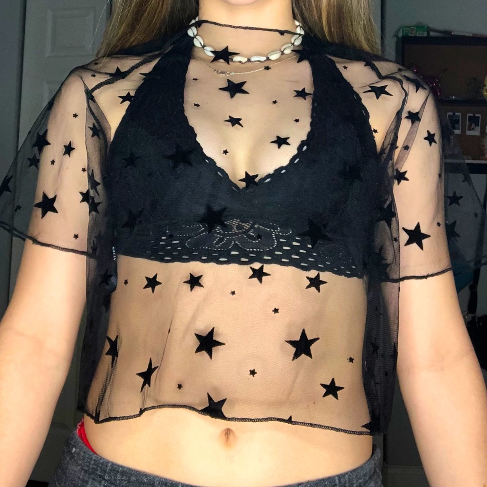 See through star shirt